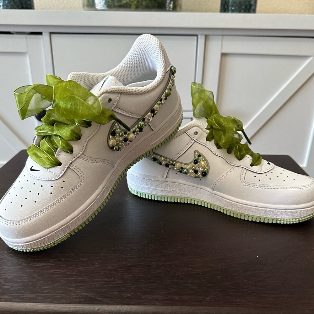 Custom Hand Decorated Girls Nike Force 1
